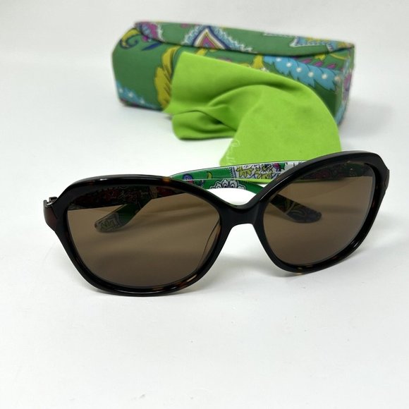 Vera Bradley Sunglasses BETTY EMD EMERALD PAISLEY  With Case main image 9